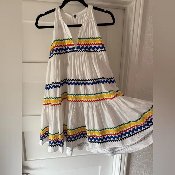 Lisa Marie Fernandez Colorful Striped Summer Dress - Picture 4 of 7